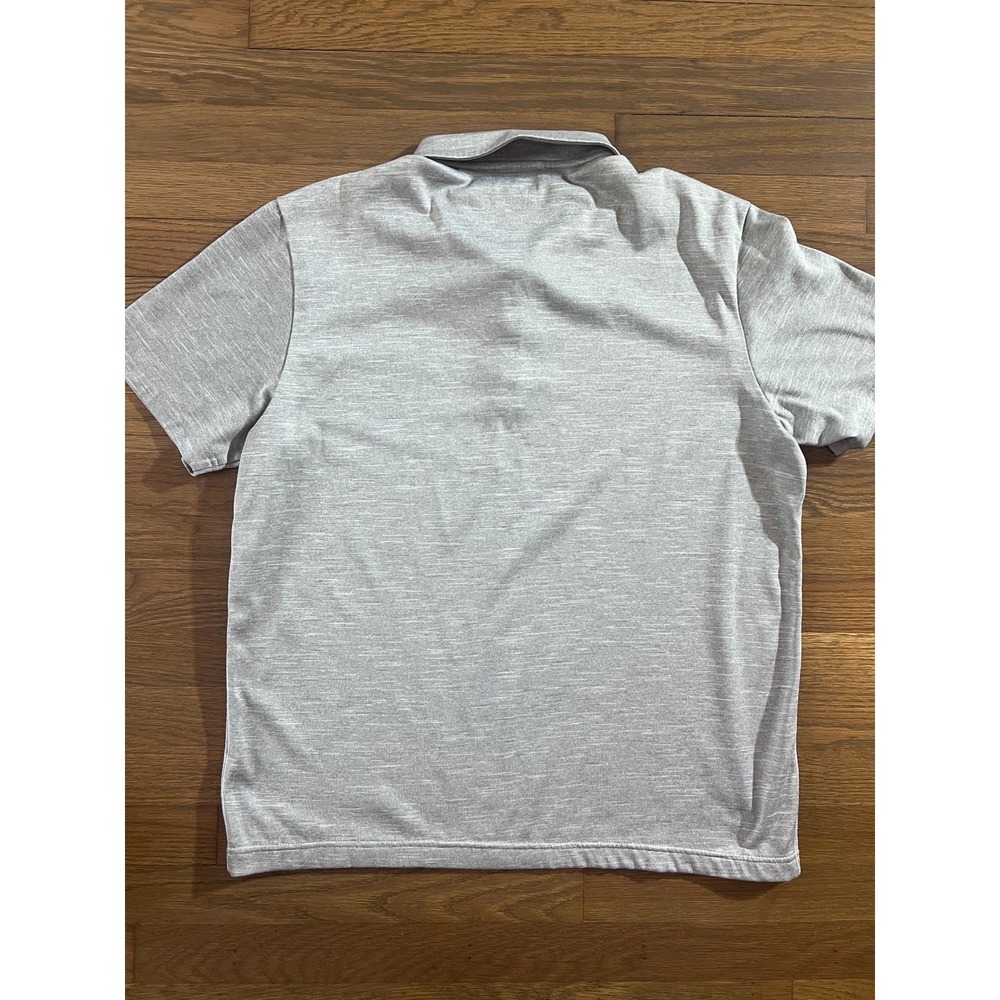 Adidas Golf Polo Shirt Mens Large Gray Heathered Short Sleeve Performance Top - Picture 2 of 2